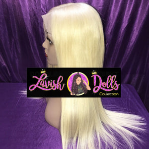 Mink Platinum Blonde Full Lace Straight Wig (10A)