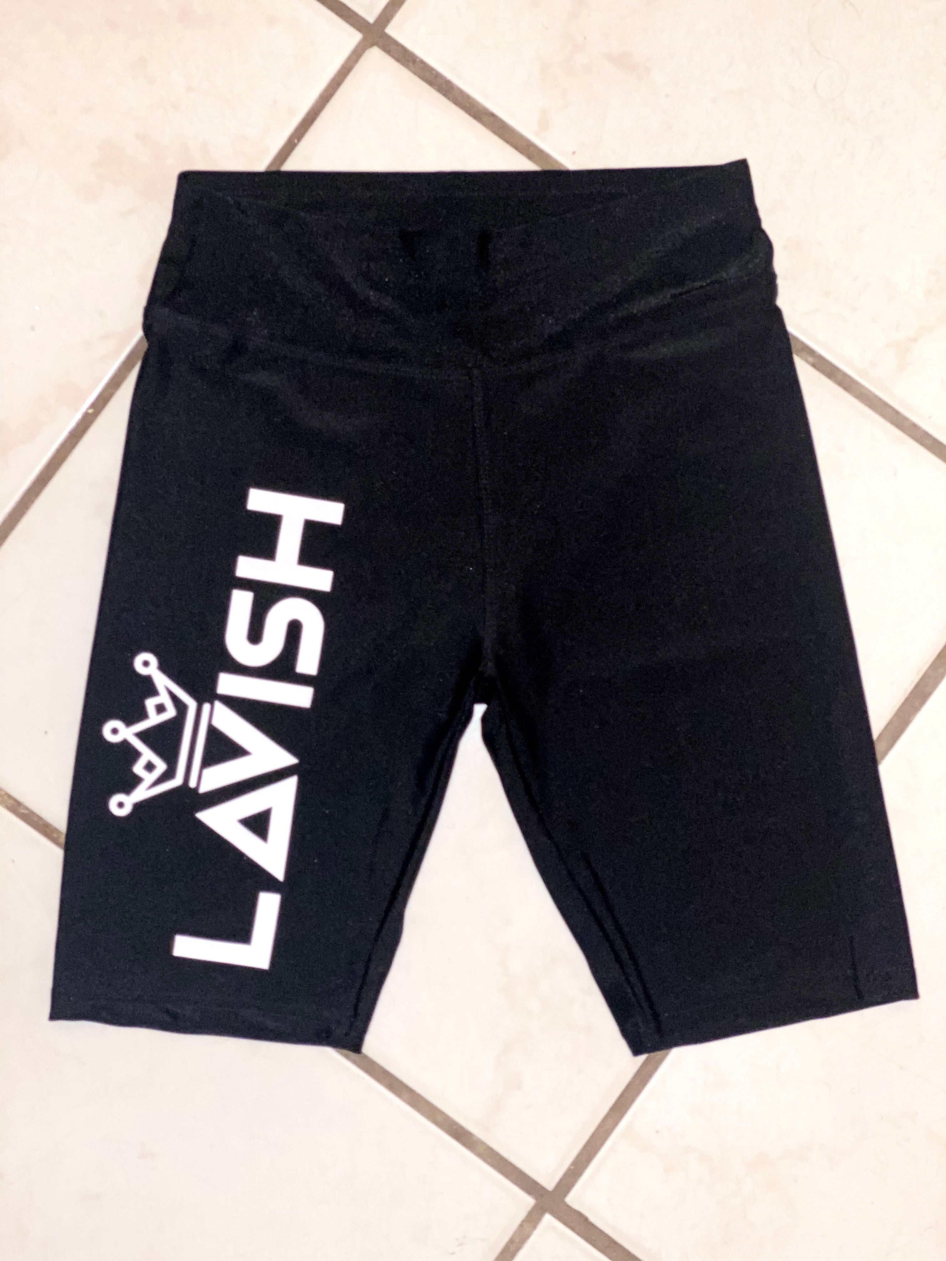 Lavish Biker Shorts (Black & White)