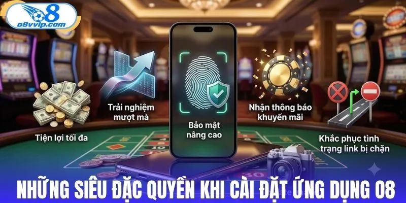Những siêu đặc quyền khi cài đặt ứng dụng O8
