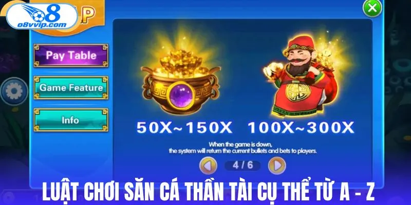 Quy tắc chơi săn cá Thần Tài cụ thể tại O8
