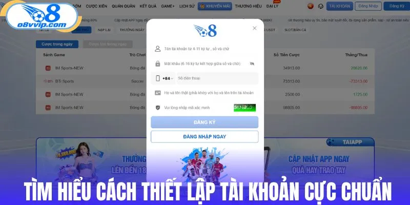 Tìm hiểu cách thiết lập tài khoản cực chuẩn